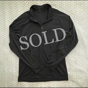 Lululemon Zip Pullover Top in Gray Sz Large